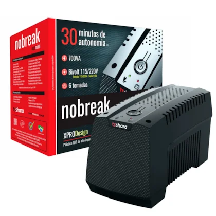 NOBREAK TS SHARA UPS MINI 700 BIVOLT E-115/220V S-115V 6T IBS 5AH
