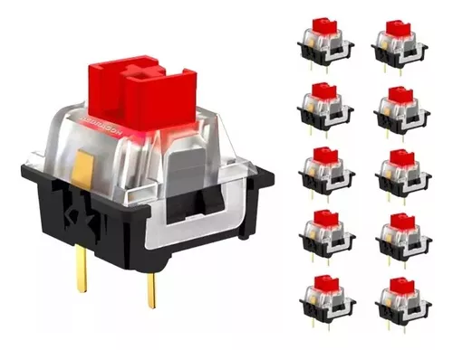 SWITCH MECÂNICO REDRAGON X 10 UND (RED)