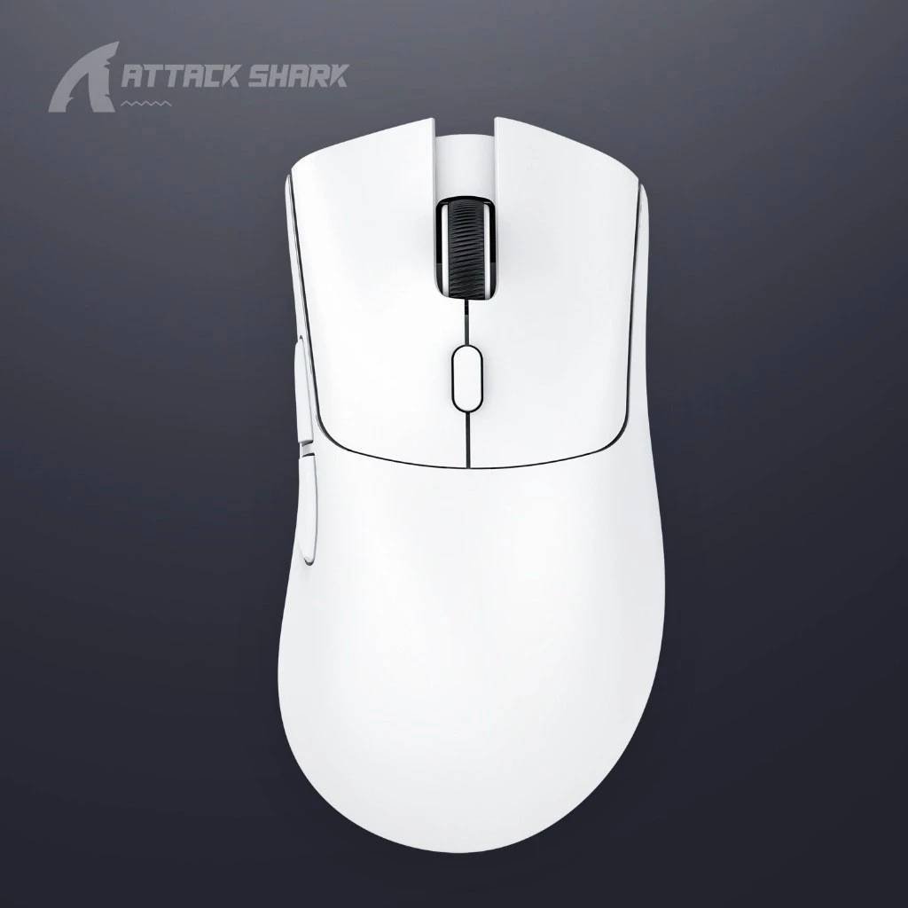 MOUSE GAMER R1 ATTACK SHARK 2.4G SEM FIO (BRANCO)