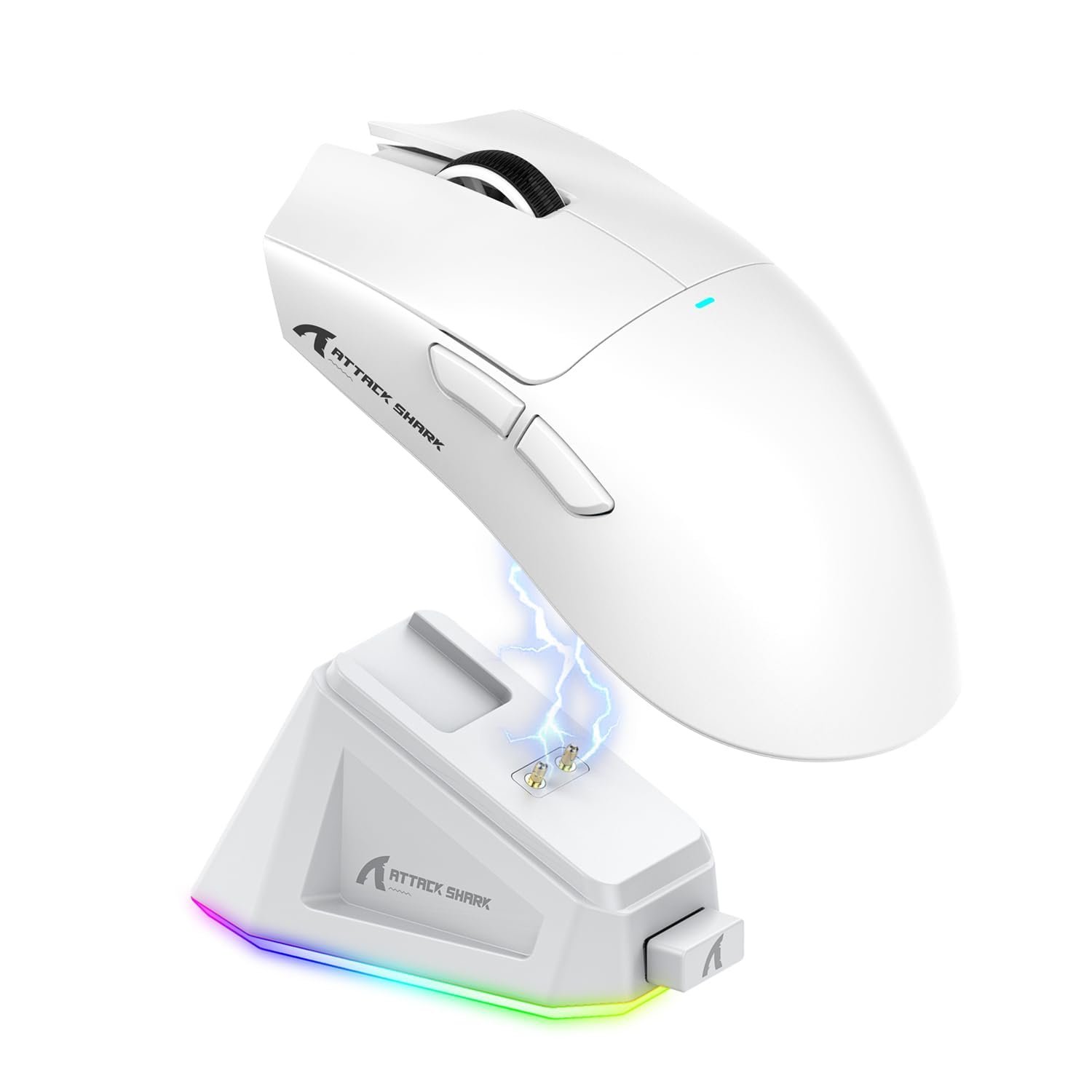 MOUSE GAMER X11 ATTACK SHARK 2.4G SEM FIO RGB  (BRANCO)