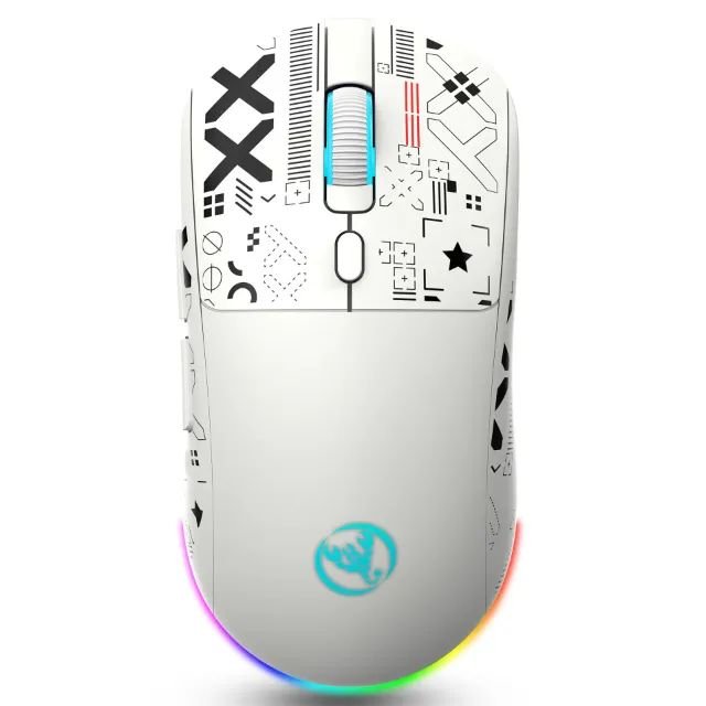 MOUSE GAMER HXSJ T90 2.4G SEM FIO (BRANCO)