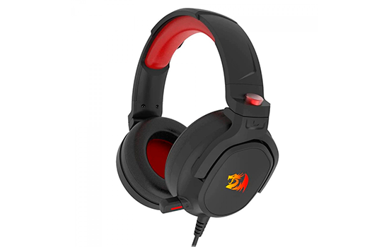 HEADSET GAMER REDRAGON NIREUS, RGB, 7.1, 50MM, USB, PRETO 