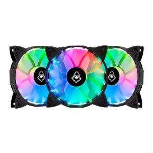 KIT VENTOINHAS MANCER Z100 RGB 3X120MM + CONTROLADORA