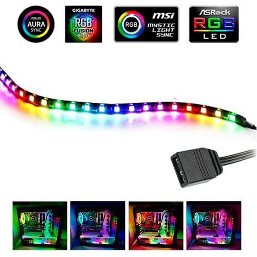 FITA DE LED L36PRO ARGB 5V 3PIN MAGNETICA 365 MM AIGO