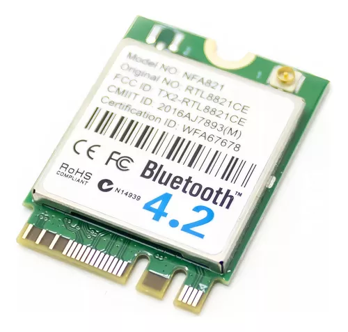 PLACA DE REDE MINI WIFI + BT 5.1 RTL8822CE DUAL BAND NOTEBOOK