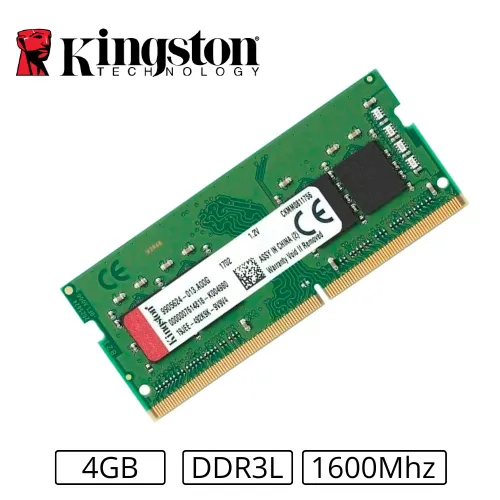 MEMORIA RAM DDR3L 4GB 1600 KINGSTON NOTE
