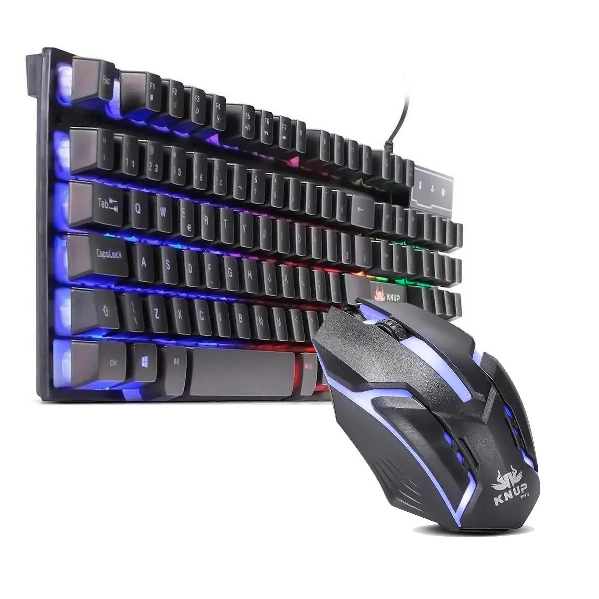 KIT TECLADO E MOUSE GAMER LED KPTE115 KNUP