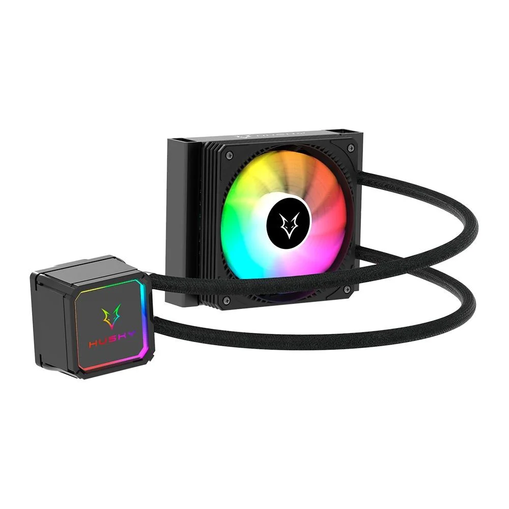 WATER COOLER HUSKY FREEZY, ILUMINAÇÃO ARGB, 120MM, AMD E INTEL, PRETO 