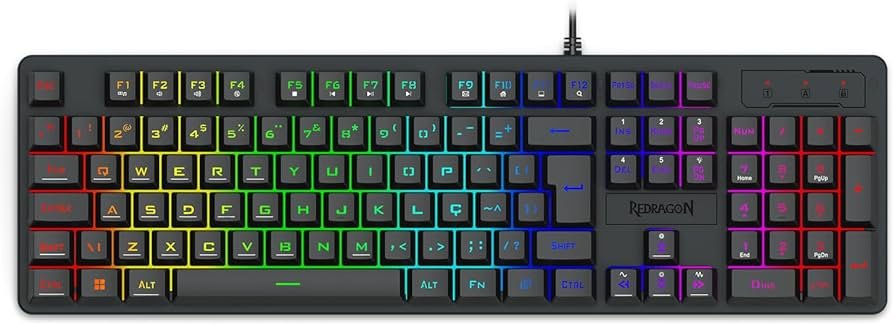 TECLADO MEMBRANA REDRAGON NETHERBANE PRETO K521-R PT