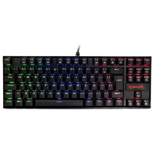 TECLADO MECANICO KUMARA RGB REDRAGON PRETO (SWITCH AZUL)
