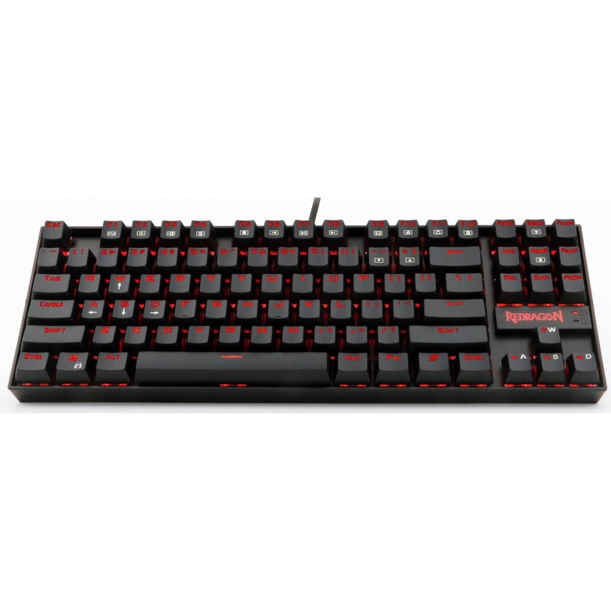 TECLADO MECANICO KUMARA LED REDRAGON PRETO (SWITCH MARROM)