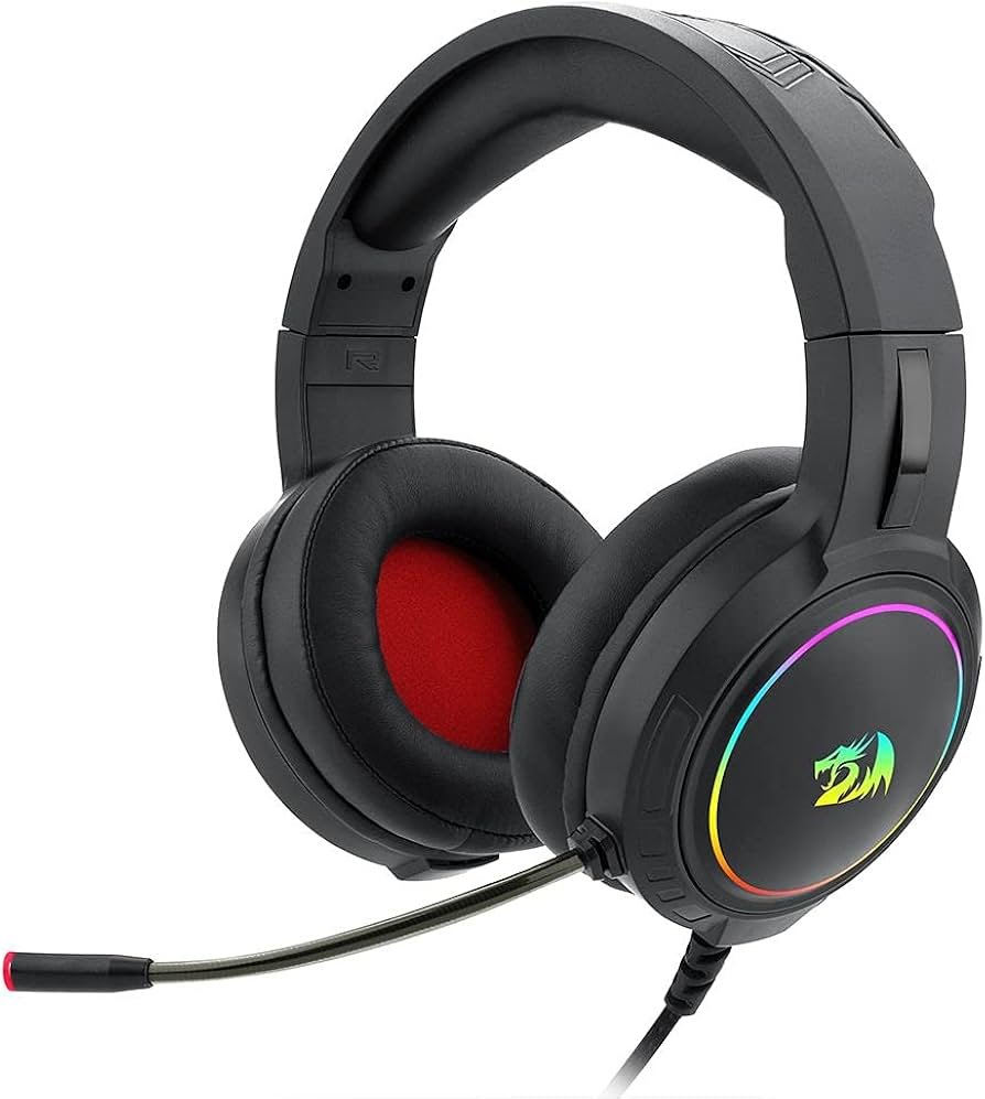 HEADSET GAMER MENTO H270-RGB 3.5MM + USB RGB REDRAGON (PRETO)