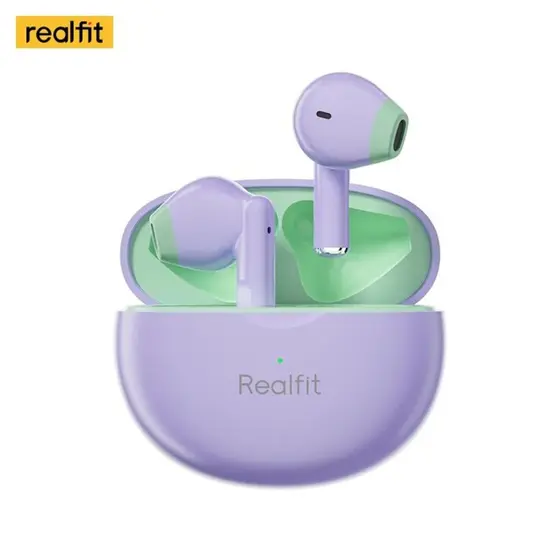 FONE BLUETOOTH REALFIT F2 TWS (ROXO E VERDE)