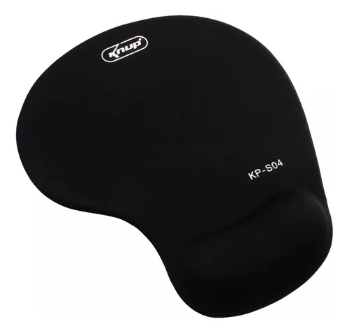 MOUSEPAD COM APOIO ERGONOMICO KNUP PRETO (22X19)