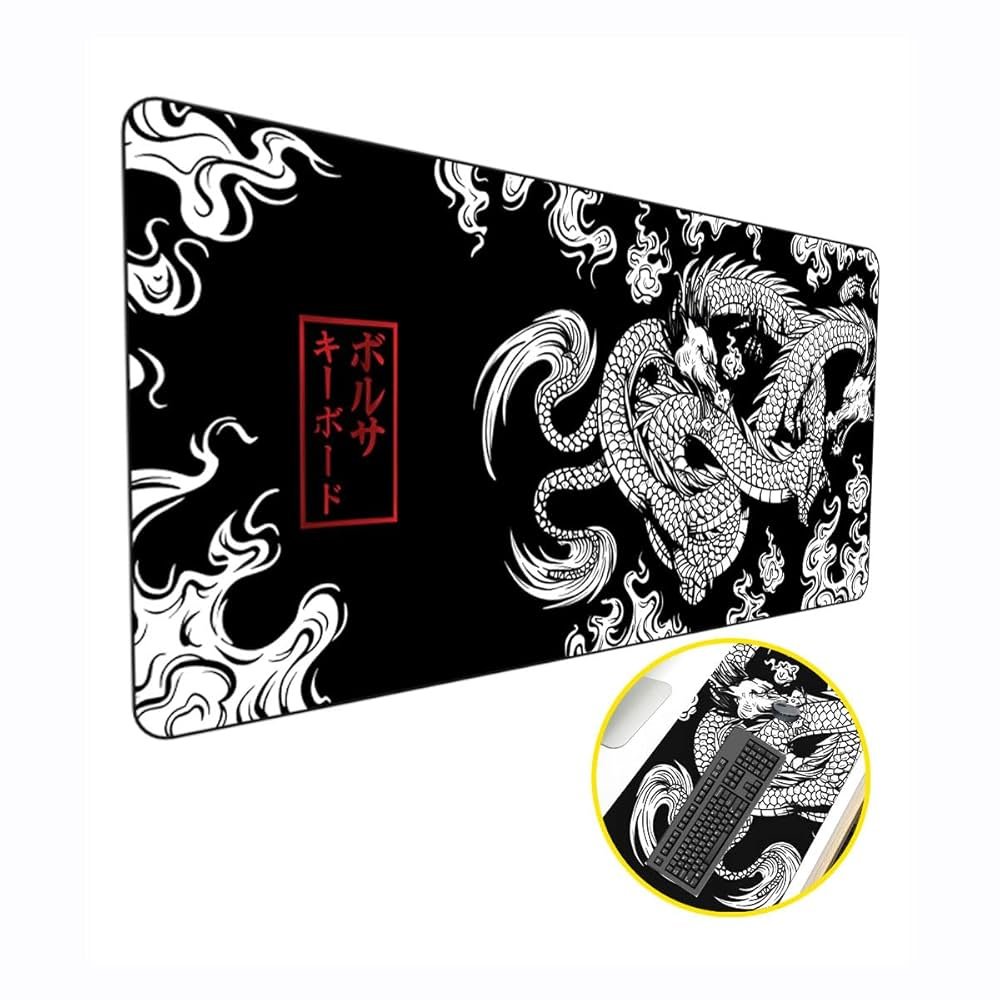 MOUSEPAD DRAGÃO 30X70 (PRETO)