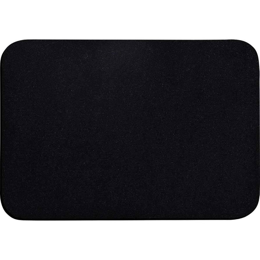 MOUSEPAD EMBORRACHADO PRETO 25 X 30