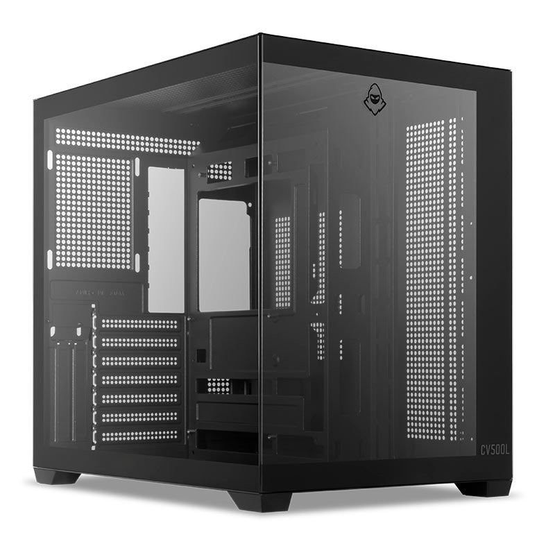 GABINETE GAMER MANCER CV500L, MID TOWER, LATERAL DE VIDRO, PRETO, MCR-CV500L-BK 