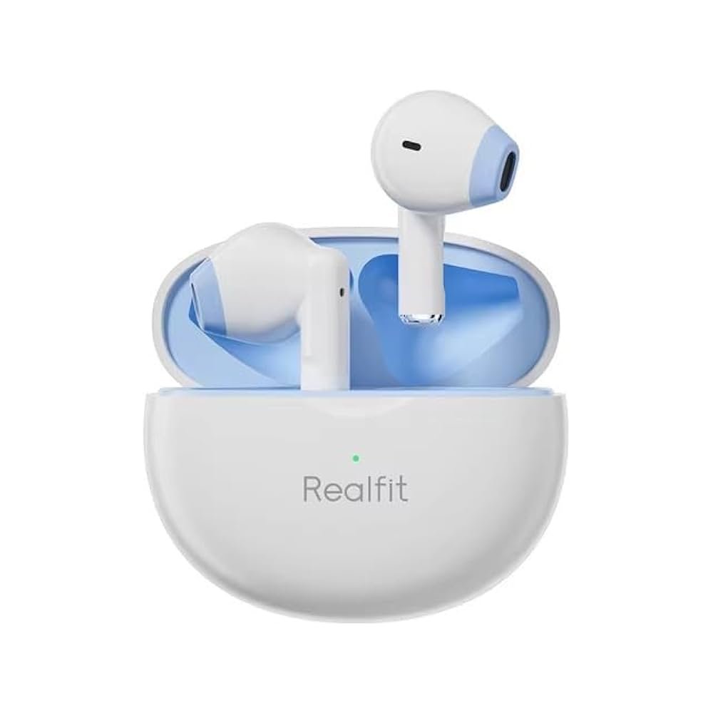 FONE BLUETOOTH REALFIT F2 TWS (AZUL E BRANCO)