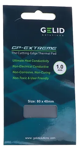 THERMAL PAD GELID 1.0MM 15W/M.K (80X40MM)