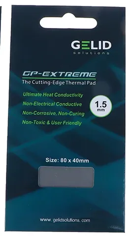 THERMAL PAD GELID 1.5MM 15W/M.K (80X40MM)