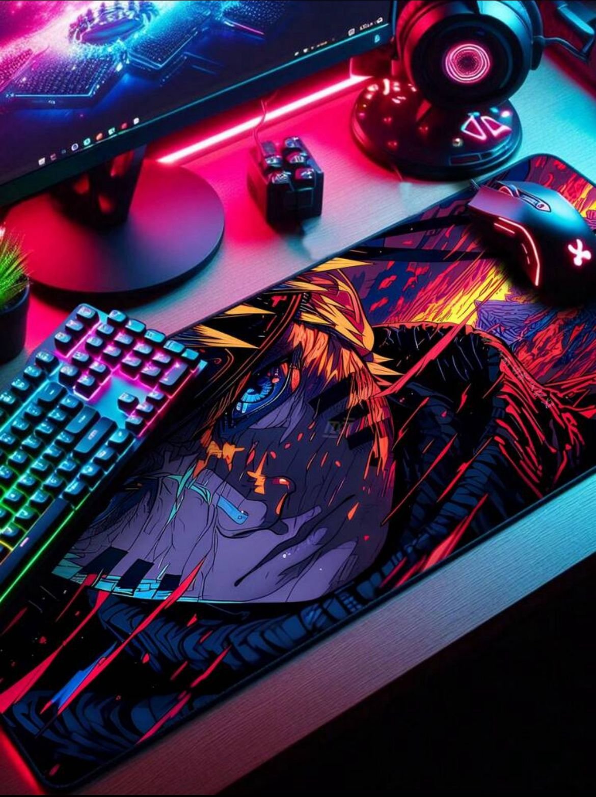MOUSEPAD GAMER ESTAMPA NARUTO SHIPPUDEN A1 (900X400MM)