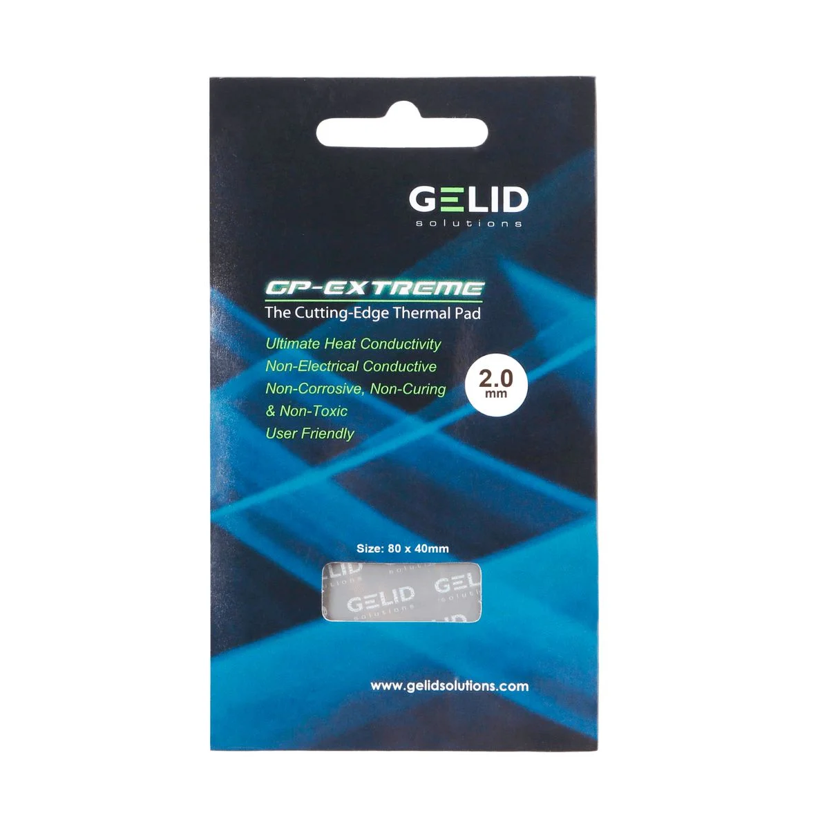 THERMAL PAD GELID 2.0MM 15W/M.K (80X40MM)
