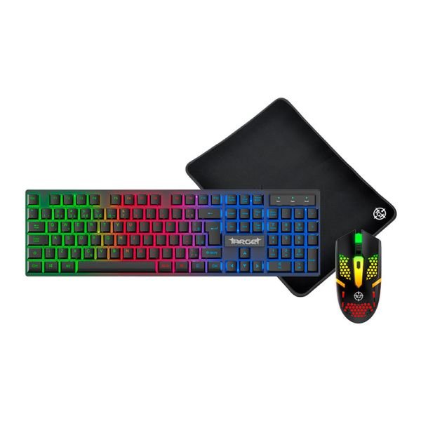 KIT GAMER TGT FAL, TECLADO RGB, MOUSE 1600DPI, MOUSEPAD PEQUENO, TGT-FAL-RBW03 