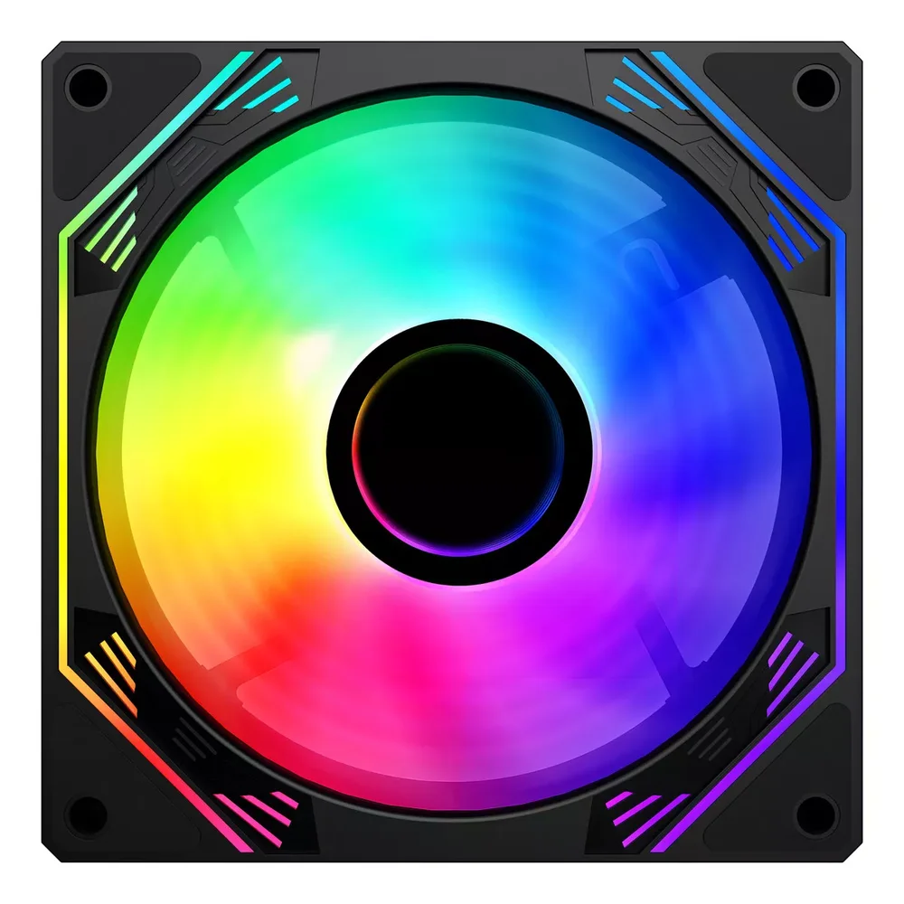VENTOINHA HAYOM 120MM RGB 6 PIN, PRETO, INFINITO, FC131108