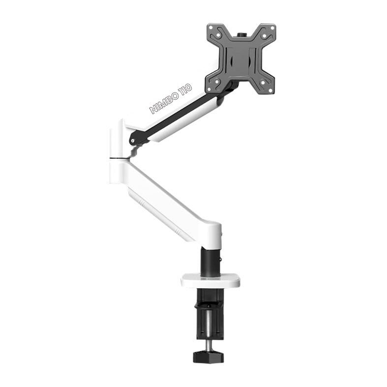 SUPORTE ARTICULADO C/ PISTAO A GAS MONITOR ZINNIA NIMBO 110, 13 POL. A 32 POL., BRANCO