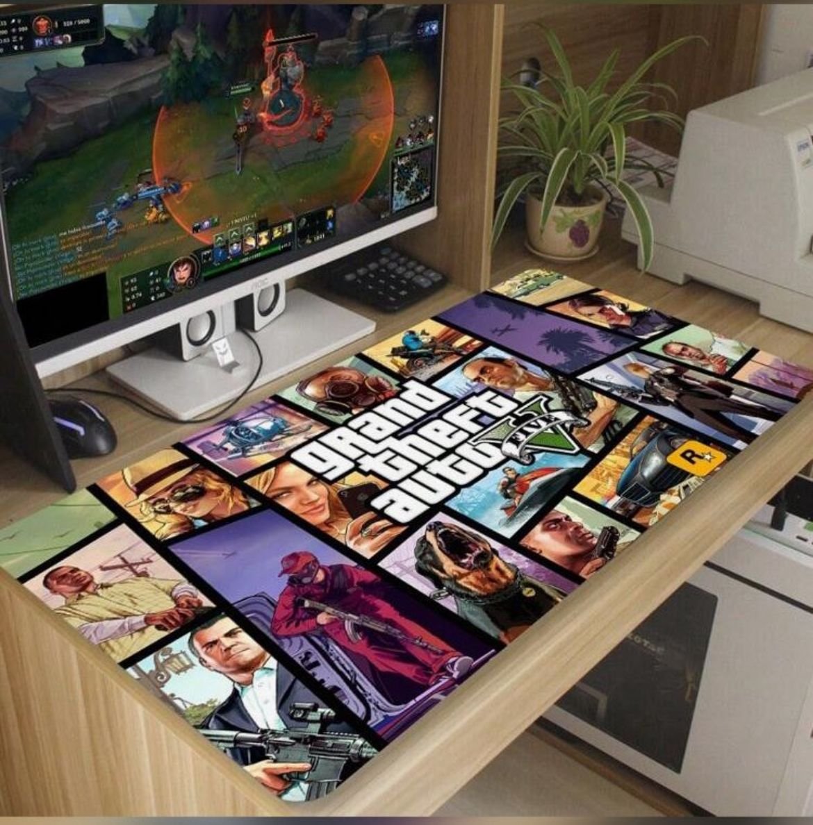 MOUSEPAD GAMER GTA V (70X35)