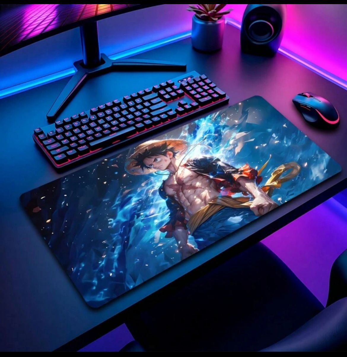 MOUSEPAD GAMER ONE PIECE LUFFY M1091 (70X35)