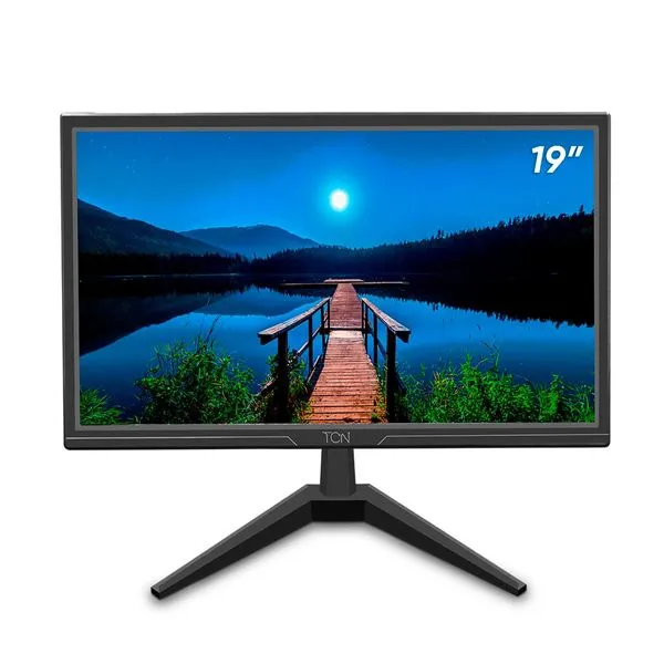 MONITOR OFFICE 19" LED HD FLAT TCN, 60HZ, 5MS
