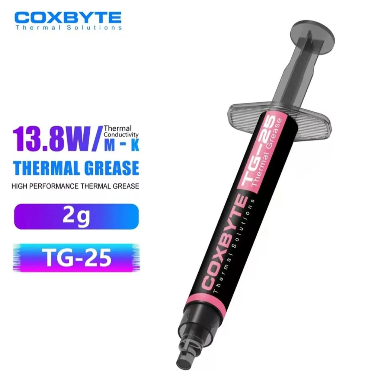 PASTA TÉRMICA PRATA TG-25 2G 13.8W/M-K COXBYTE