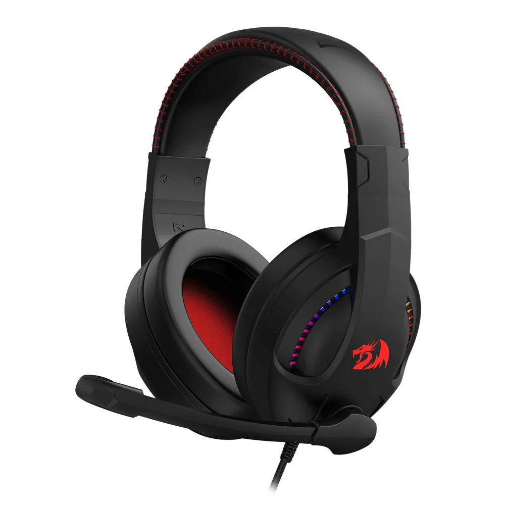 HEADSET GAMER CRONUS REDRAGON PRETO RGB