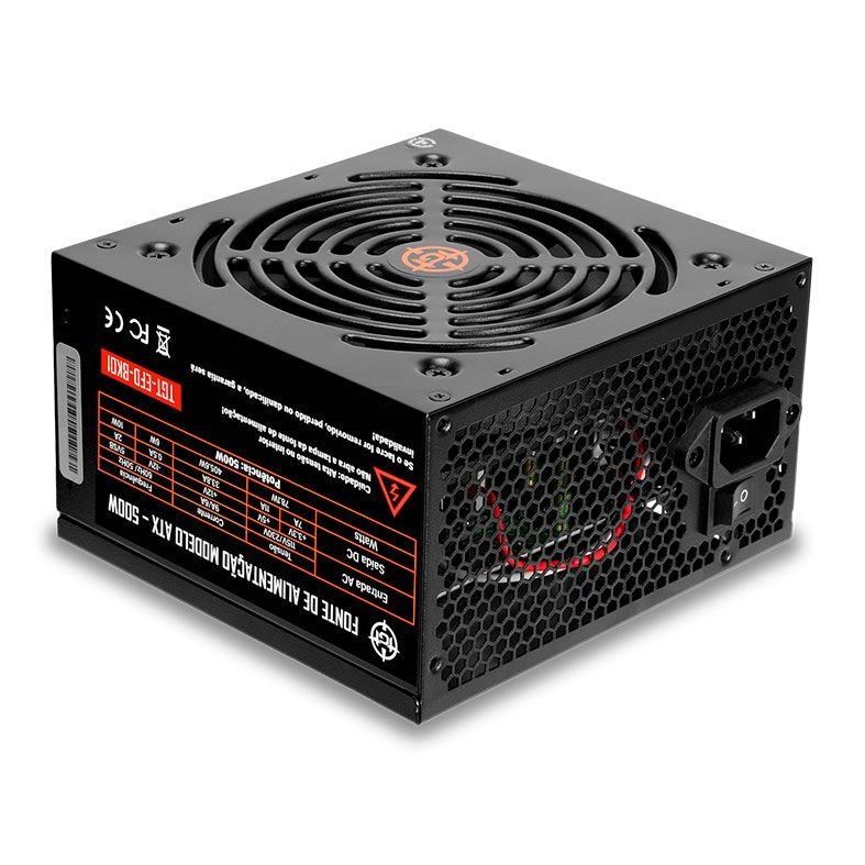 FONTE TGT ENFIELD, 500W, ATX BIVOLT, PRETO, TGT-EFD-BK01