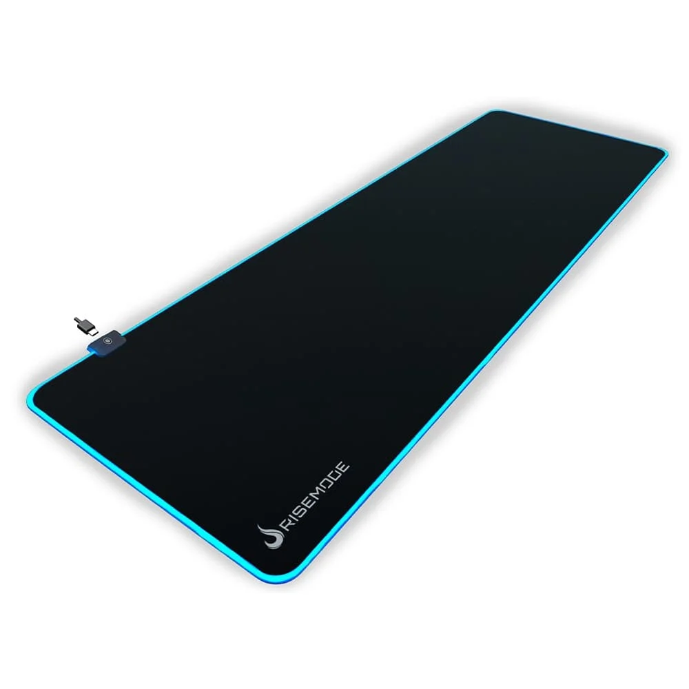MOUSEPAD GAMER RISE MODE RGB, ESTENDIDO (900X300MM), PRETO
