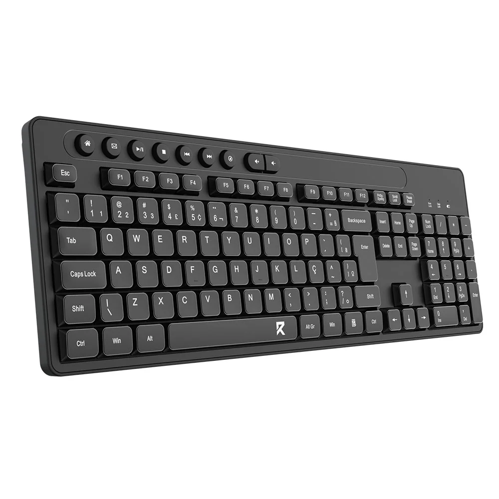 TECLADO MEMBRANA OFFICE REDRAGON PRETO BK-7094