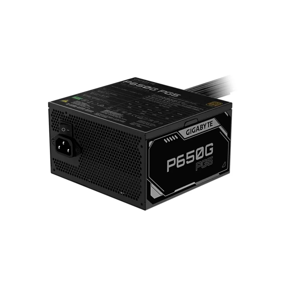 FONTE GIGABYTE P650G PG5 650W 80 PLUS GOLD PFC ATIVO PRETO - 28200-P65G5-1CBRR