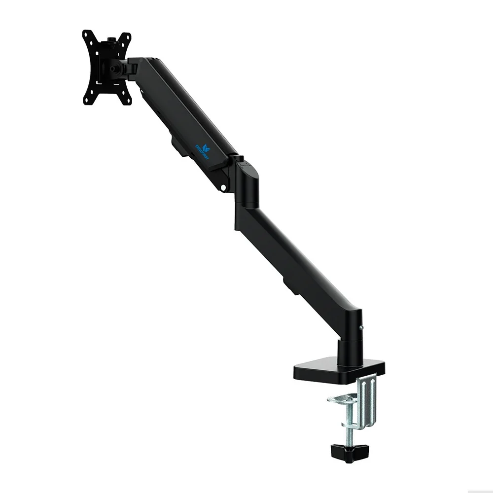 SUPORTE DE MESA ARTICULADO PARA MONITOR DE 17"" A 32"" ERGOFIRST, AJUSTE COM PISTÃO A GÁS, PRETO  