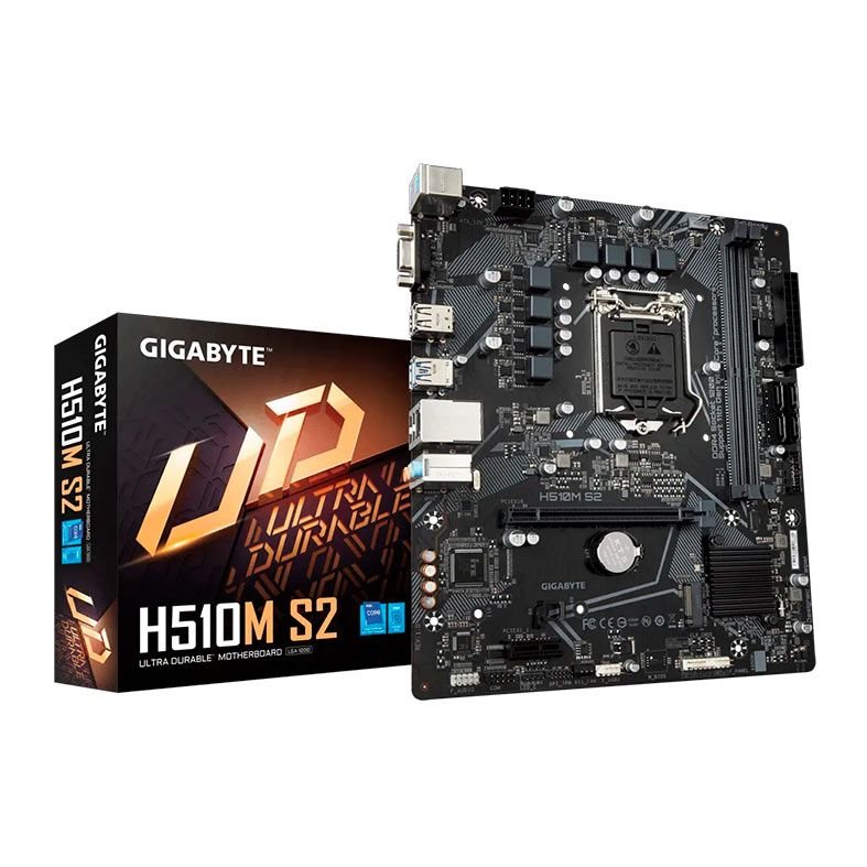 PLACA MAE GIGABYTE H510M S2, DDR4, LGA1200, M-ATX(S/ HDMI)