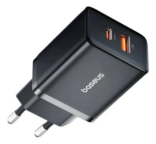FONTE CARREGADOR USB TIPO-C BASEUS FAST CHARGER FN22 20W - PRETO