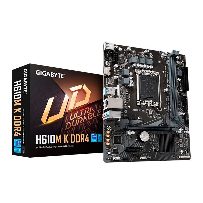PLACA MAE GIGABYTE H610M K, DDR4, LGA 1700, M-ATX