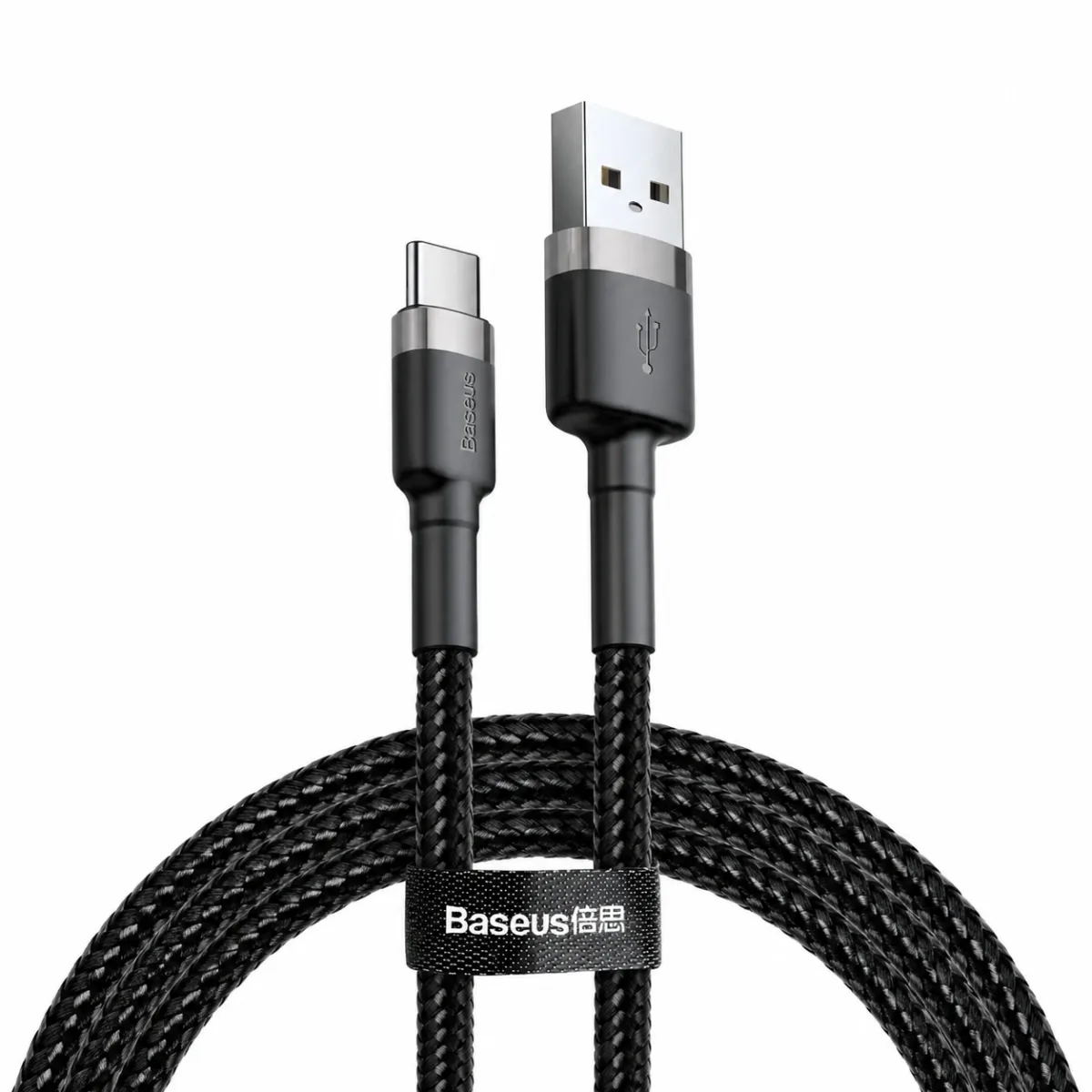CABO CARREGADOR USB A P/ USB C BASEUS 2M, FG1, PRETO