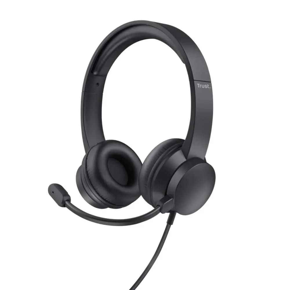 HEADSET TRUST AYDA, P2, PRETO – 25087