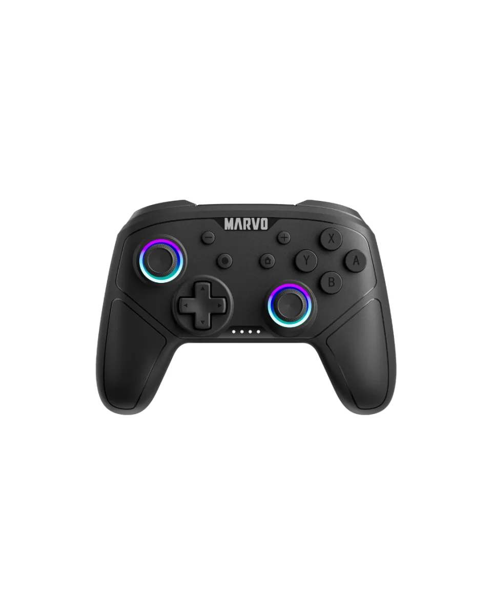 CONTROLE GAMER MARVO PACT 60, PARA PC/ANDROID/IOS/SWITCH, BLUETOOTH, PRETO, GT-80 — imagem 1