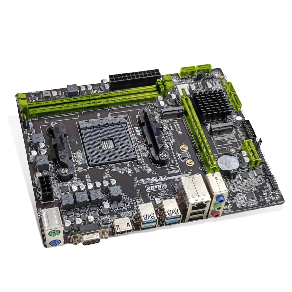 PLACA MÃE GET A320 M V2, DDR4, AM4, M-ATX