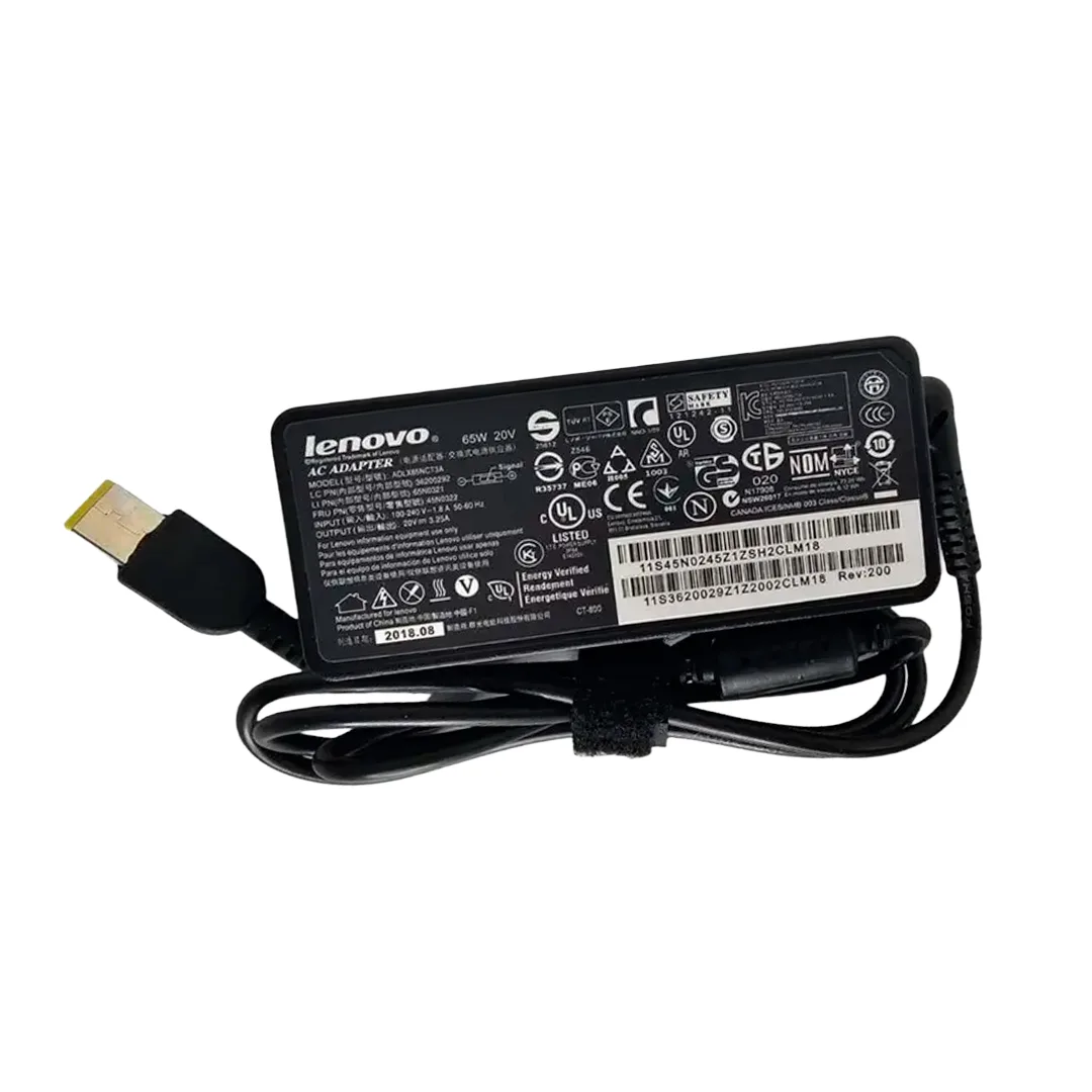 CARREGADOR LENOVO PINO RETANGULAR 20V 3.25A 65W 