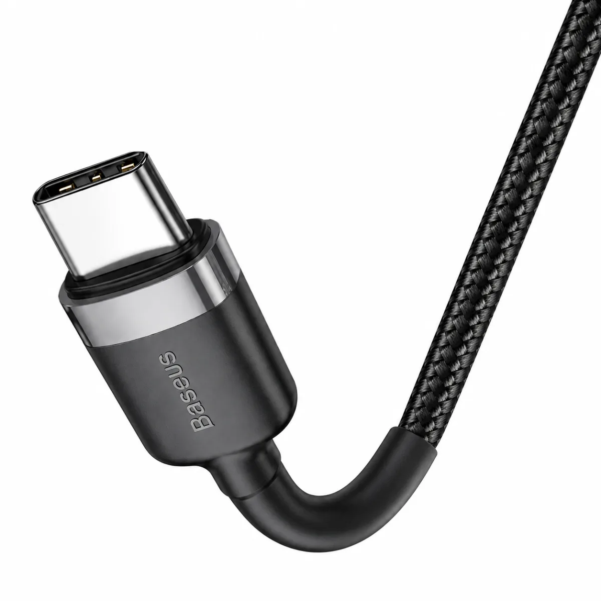 CABO CARREGADOR USB C P/ USB C BASEUS 60W 2M PRETO