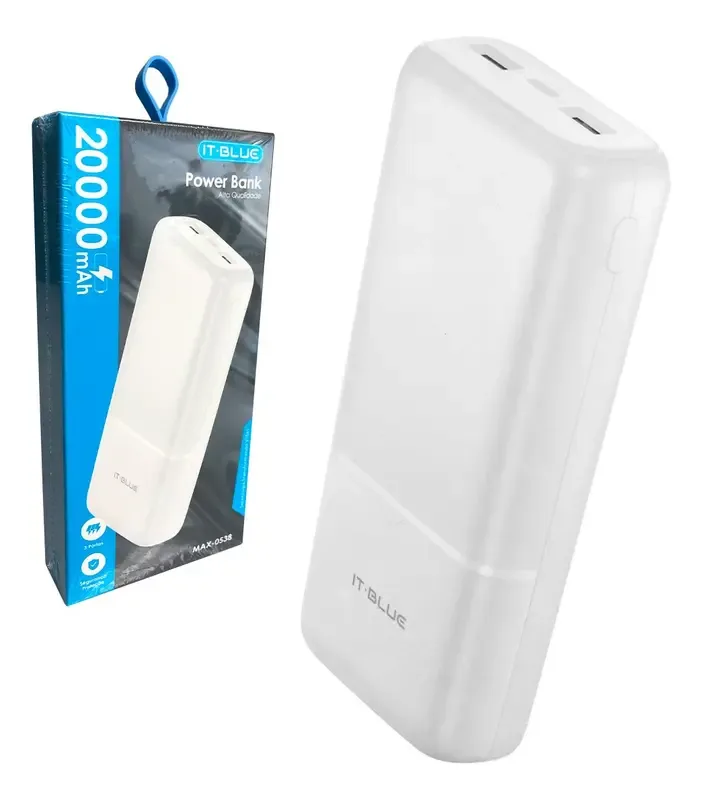POWER BANK IT-BLUE 20.000MAH MAX0538 - BRANCO