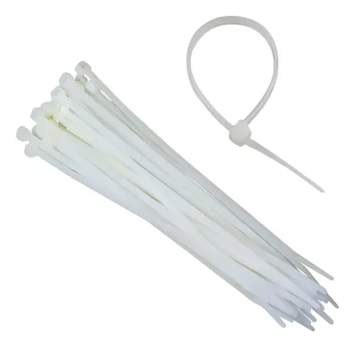 ABRAÇADEIRA DE NYLON 3.6X150MM 100 UNDS PRETO/BRANCO — imagem 2